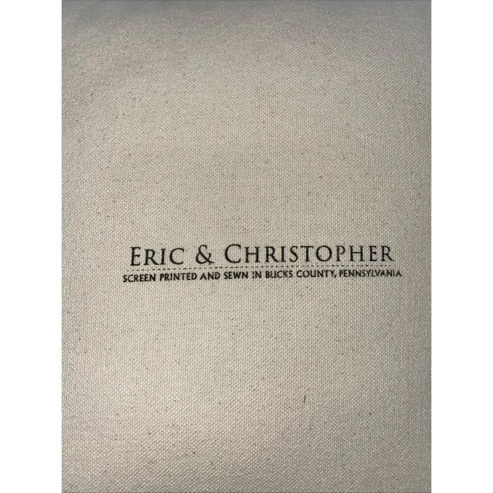 Eric & Christopher Screen Printed Bunny Pillow 11.5” X 13”